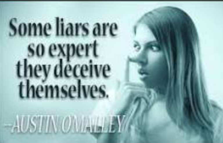 An image of the lying woman quotes